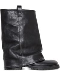 Acne Studios - Slouch Leren Laarzen - Lyst