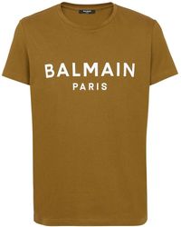 Balmain - Logo-print organic-cotton T-shirt - Lyst