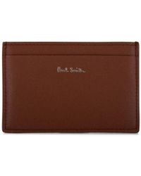 Paul Smith - Logo-stamp Leather Cardholder - Lyst
