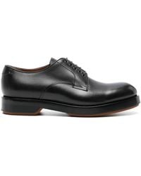 ZEGNA - Lace-Up Patent Leather Derby Shoes - Lyst