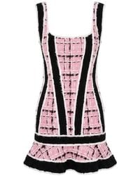 DSquared² - Vestido Corto Con Dobladillo De Volantes - Lyst