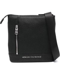 ARMANI EXCHANGE - ロゴプレート メッセンジャーバッグ - Lyst