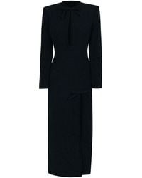 ROWEN ROSE - Bow-Detail Long Dress - Lyst