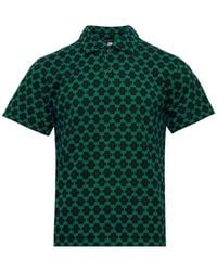 Comme des Garçons - Katoenen Poloshirt Met Geometrische Print - Lyst