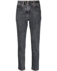 Peserico - Stonewashed Mid-Rise Skinny Jeans - Lyst