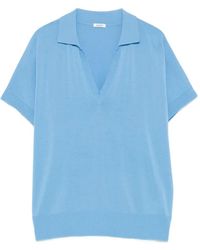 Aspesi - Short-Sleeve V-Neck Top - Lyst