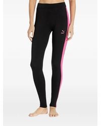 PUMA - Logo Striped Leggings - Lyst