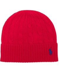 Polo Ralph Lauren - Cable-Knit Wool And Cashmere Beanie Accessories - Lyst