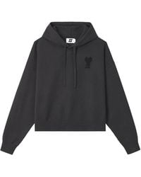 Izzue - Logo-Patch Drawstring Hoodie - Lyst