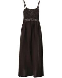 Maurizio Mykonos - Embroidered Tiered Maxi Dress - Lyst