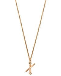 Emanuele Bicocchi - X Letter-Pendant Chain Necklace - Lyst