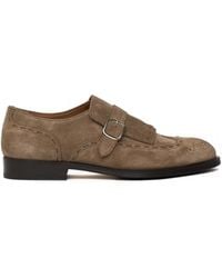 Doucal's - Kilty Monk-Strap Loafers - Lyst