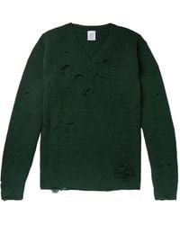 Vetements - Distressed-Effect Wool Sweater - Lyst