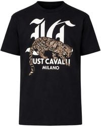 Just Cavalli - Graphic-Print T-Shirt - Lyst