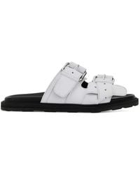 Moschino - Buckle Strap Slippers - Lyst