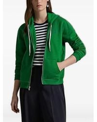 Polo Ralph Lauren - Embroidered-Logo Zip-Up Sweatshirt - Lyst
