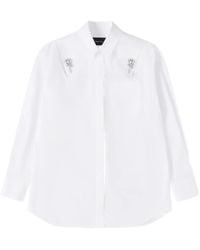 Simone Rocha - Verziertes Hemd Mit Schlitz - Lyst