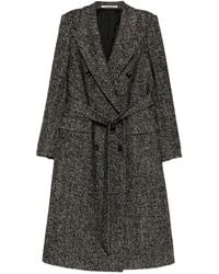 Tagliatore - Herringbone Double-Breasted Coat - Lyst