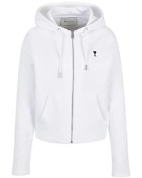 Ami Paris - Logo Hood Sweatshirt - Lyst