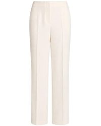 Alberta Ferretti - Pressed-Crease Trousers - Lyst