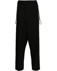 Transit - Off-center Fastening Cotton Trousers - Lyst