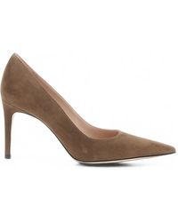 Stuart Weitzman - Pointed-Toe Suede Pumps - Lyst