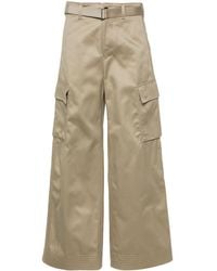 Sacai - Belted Cargo Trousers - Lyst