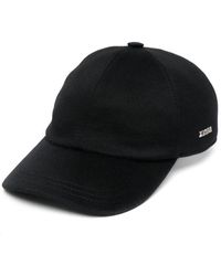 Zegna - Cappello da baseball con placca logo - Lyst