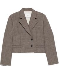 Tela - Cropped Double-Breasted Jacket - Lyst