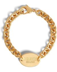 DSquared² - Logo-engraved Chain Id Bracelet - Lyst