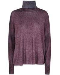 Avant Toi - Pull À Col Roulé Et Épaules Basses - Lyst