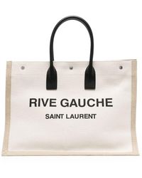 Saint Laurent - Rive Gauche キャンバストートバッグ - Lyst