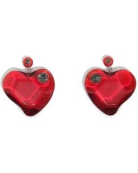 Bimba Y Lola - Dark- Resin Heart Earrings - Lyst