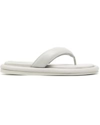 Gia Borghini - Padded Leather Flip-Flops - Lyst