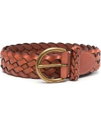 Polo Ralph Lauren - Woven Leather Belt - Lyst
