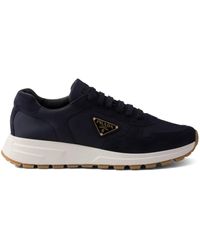 Prada - Suede And Re-Nylon Prax 01 Sneakers - Lyst