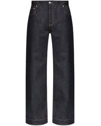 McQueen - Logo-Patch Jeans - Lyst
