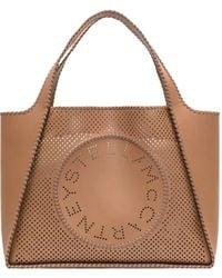 Stella McCartney - Logo-Perforated Tote Bag - Lyst