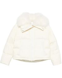 Yves Salomon - Fur-Trim Puffer Jacket - Lyst
