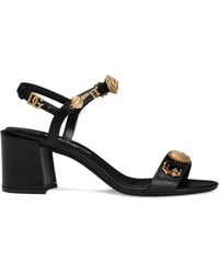 Dolce & Gabbana - Sandals With Embroidery And Stones - Lyst
