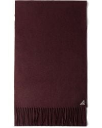 Prada - Bufanda Con Flecos Y Logo Triangular - Lyst