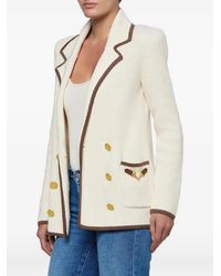 L'Agence - Ranch Ribbed-Knit Blazer - Lyst