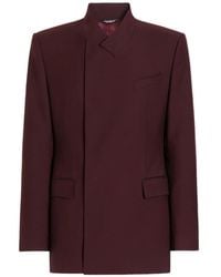 Dolce & Gabbana - Sicilia Double-Breasted Wool Gabardine Jacket - Lyst