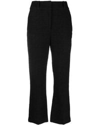 IRO - Bouclé Straight-Leg Cropped Trousers - Lyst