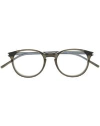 Saint Laurent - Round-Frame Glasses - Lyst