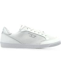 DIESEL - S-D-Leo Low Mesh-Panelled Logo Low-Top Sneakers - Lyst