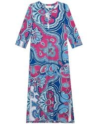 Maliparmi - Hippie Lotus Jurk Met Paisley-Print - Lyst