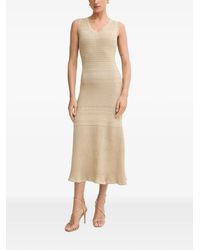 Morgan - Rmilan Scalloped-Edge Midi Dress - Lyst