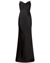 Elisabetta Franchi - Robe Longue À Design Sans Manches - Lyst