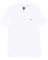 BOSS - Logo-Print Crew-Neck T-Shirt - Lyst